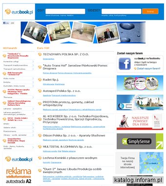 Największa baza internetowa firm - Eurobook.pl