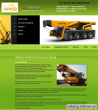 Różnorodne dźwigi w mieście Radom