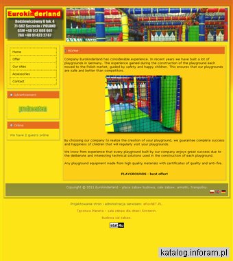 Eurokinderland - sale zabaw, place zabaw, armatki