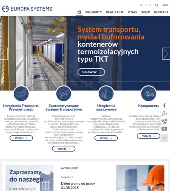 Europa Systems - systemy i urządzenia transportu wewnętrznego