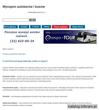 Oferujemy wynajem busów i autokarów