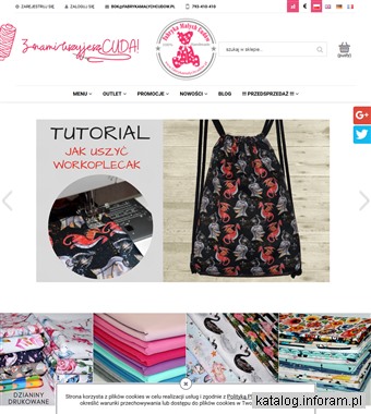 www.fabrykamalychcudow.pl hurtownia tkanin