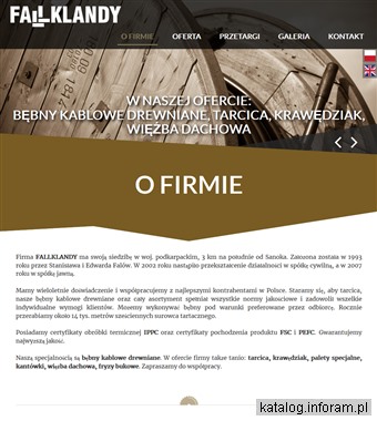 Fallklandy - Bębny kablowe drewniane, Tarcica, Krawędziak