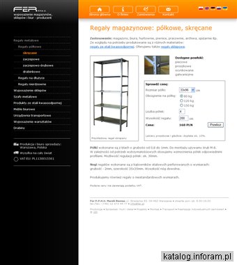 Producent regałów magazynowych