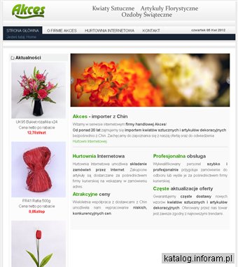 Akces - kwiaty sztuczne, artykuły florystyczne