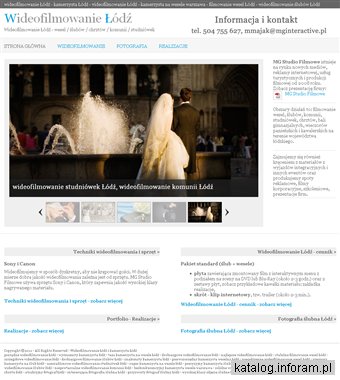 Wideofilmowanie Łódź i kamerzysta Łódź