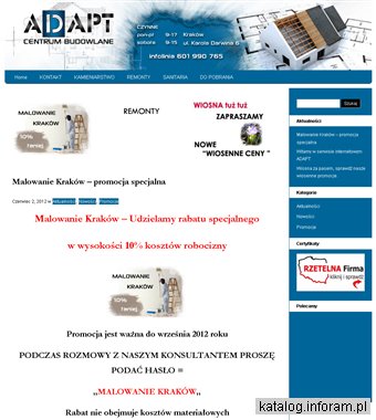 Remont Kraków. ADAPT - fachowa firma remontowo-budowlana.