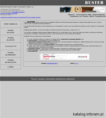 Firma BUSTER - zlewozmywaki z żywic poliestrowych