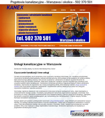 Kanex rozmrażanie rur kanalizacyjnych warszawa