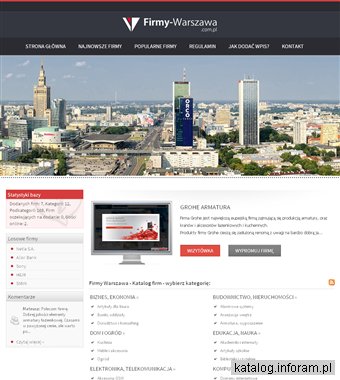Warszawskie firmy - baza przedsiębiorwst