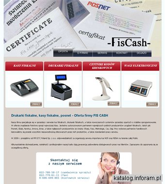 Posnet, drukarki fiskalne, kasy fiskalne - fiscash.com.pl