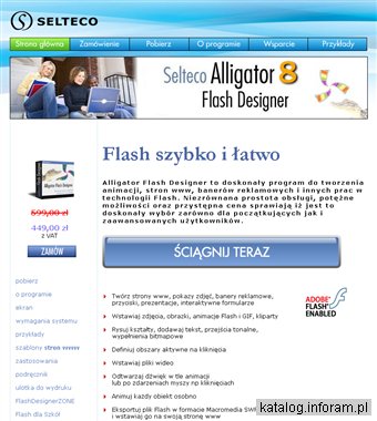 Alligator Flash Designer - flashdesigner.pl