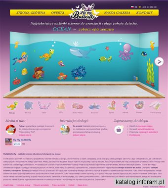 Naklejki dla dzieci - Fly my Butterfly