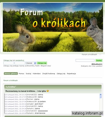 Nowe forum o królikach hodowlanych.
