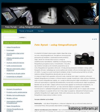 Usługi rynku fotograficznego