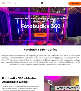 Fotobudka 360 Gorlice – Przeżyj Imprezę w Nowoczesnym Stylu