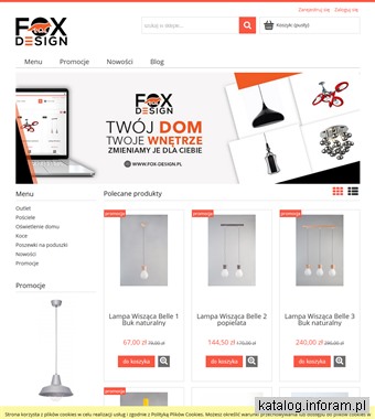 Fox Design-sklep z artykułami wyposażenia wnętrz