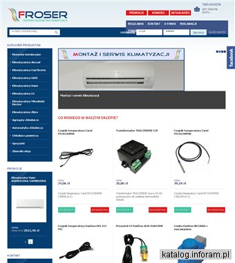 Automatyka chłodnicza Carel w ofercie sklepu FROSER.pl