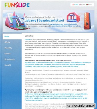 Dmuchańce rozrywkowe i reklamowe FunSlide