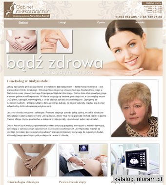 DR N. MED. ANNA KLUZ-KOWAL gabinet ginekologiczny podlasie