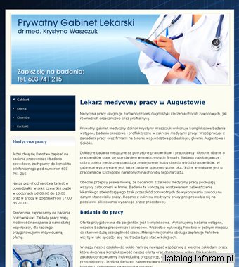 WASZCZUK KRYSTYNA Augustów badanie na broń Sokółka