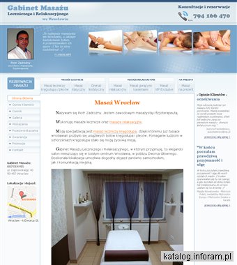 Masażysta z Wrocławia - masaże lecznicze i relaksacyjne