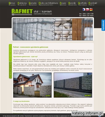 Gabiony – producent, grodzenia gabionowe