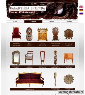 Galanteria drzewna - meble stylowe - R. Michałowski