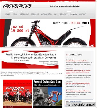 Gasgas - motocykle Yamaha, części motocyklowe