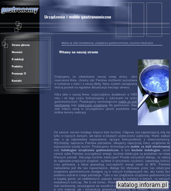 Urządzenia gastronomiczne, meble ze stali nierdzewnej