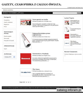 Czasopisma na świecie