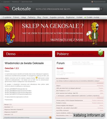 Darmowy program sklepu GekoSale
