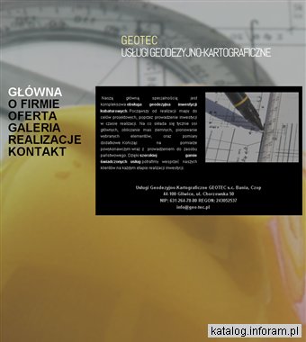 Geotec - usługi geodezyjno - katrograficzne