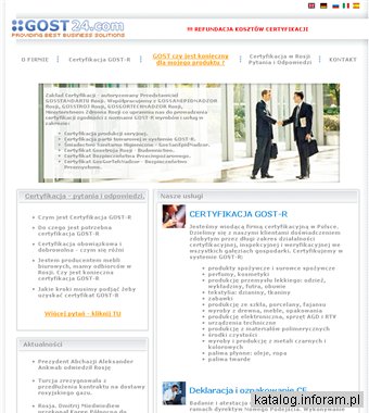 Certyfikacja GOST-R. Rosja