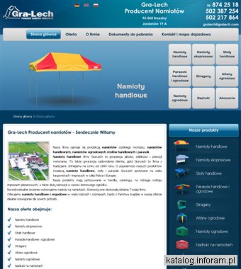 Namioty handlowe producent
