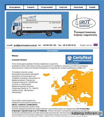 Łódź - Firma Grot Transport