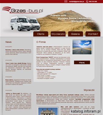 GRZEŚ Przewóz Osób Bieszczady Wynajem Busów Autobusów