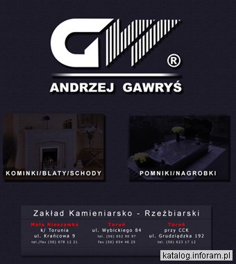 Kominki firmy GW Andrzej Gawryś - Toruń