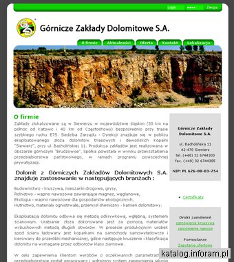 Kruszywa budowlane, wapno i nawozy - GZD