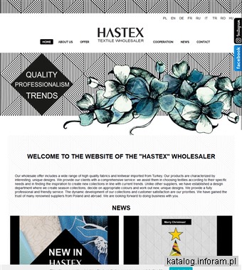 HASTEX - Hurtownia tkanin, dzianin i druków, Łódź, Rzgów
