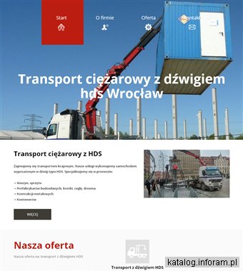 Transport ciężarowy Wrocław - hdsdzwigtransport.com