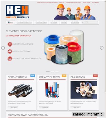 HEK - filtry do sprężarek, separator oleju, adsorbent, wkłady filtracyjne