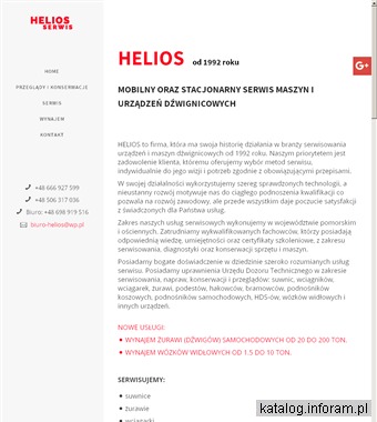 HELIOS SERWIS Naprawa pomp Hydraulicznych Gdańsk