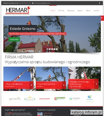 HERMAR usługi podnośnikiem koszowym Kostrzyn Wielkopolski