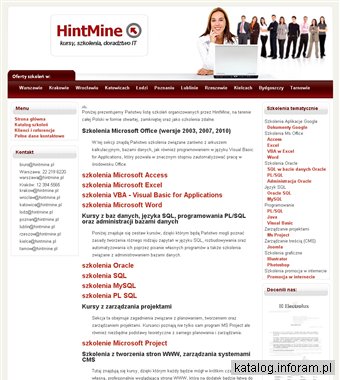 HintMine szkolenia Excel, VBA, SQL