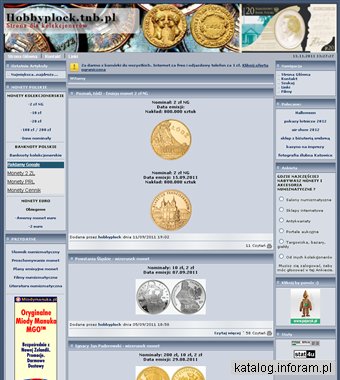 Numizmatyka, monety -strona dla kolekcjonerów