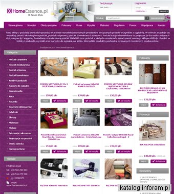 Sklep z satynową pościelą