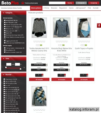 Hurtownia odzieży damskiej - Beta Plus