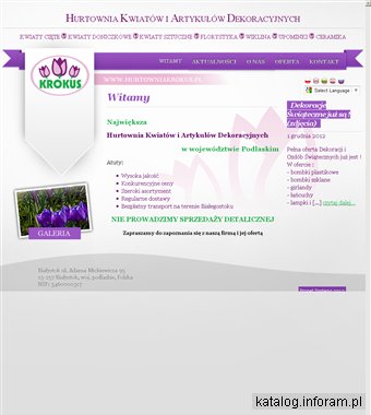 Hurtownia KROKUS – kwiaty, upominki, dekoracje