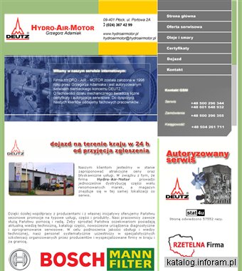 HYDRO-AIR-MOTOR ADAMIAK GRZEGORZ Płock serwis Deutz